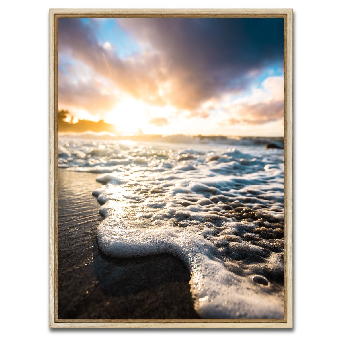 AUTO-MOCKUP WHITE | Seafoam Sunrise | 1 Piece | Natural Framed Canvas | group=3x4