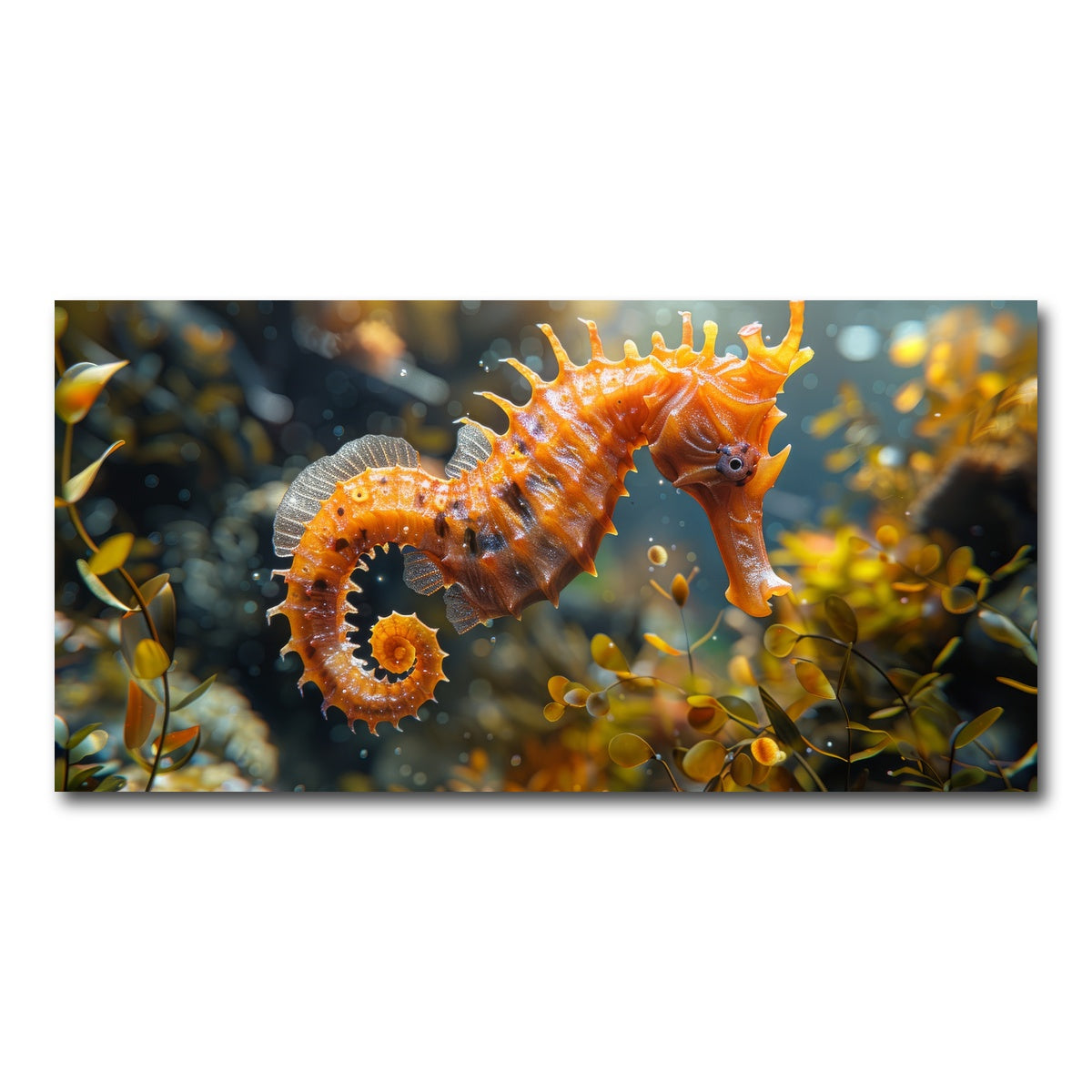 AUTO-MOCKUP WHITE | Seahorse | 1 Piece | Gallery Wrap Canvas | group=2x1