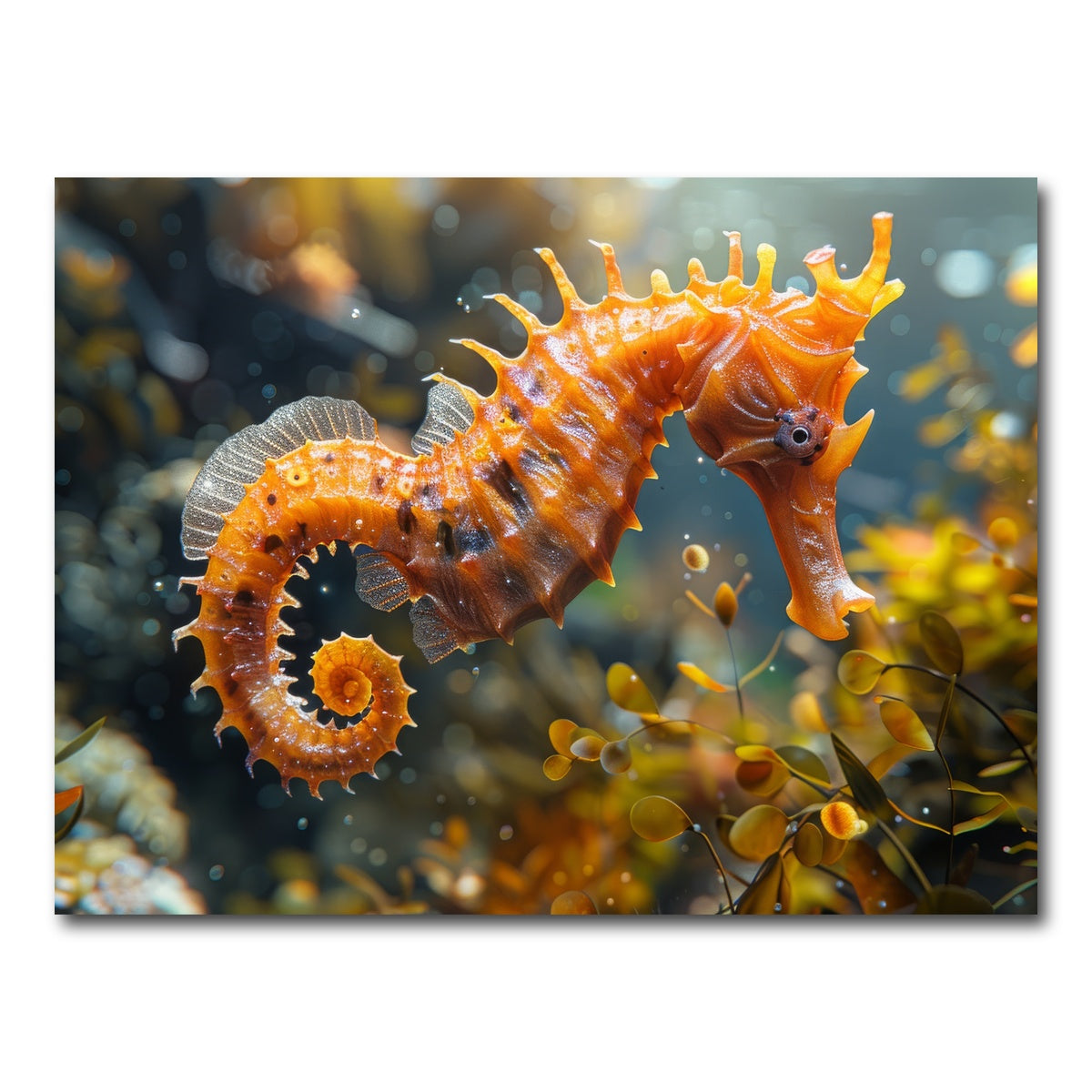 AUTO-MOCKUP WHITE | Seahorse | 1 Piece | Gallery Wrap Canvas | group=4x3