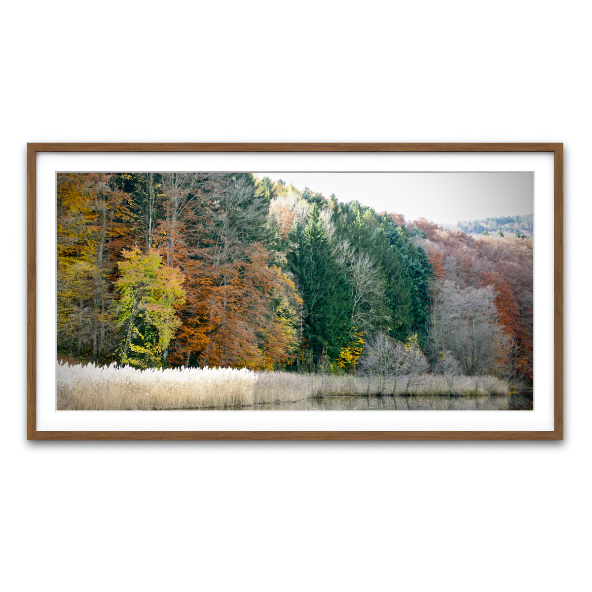 Framed Print 2x1 Walnut