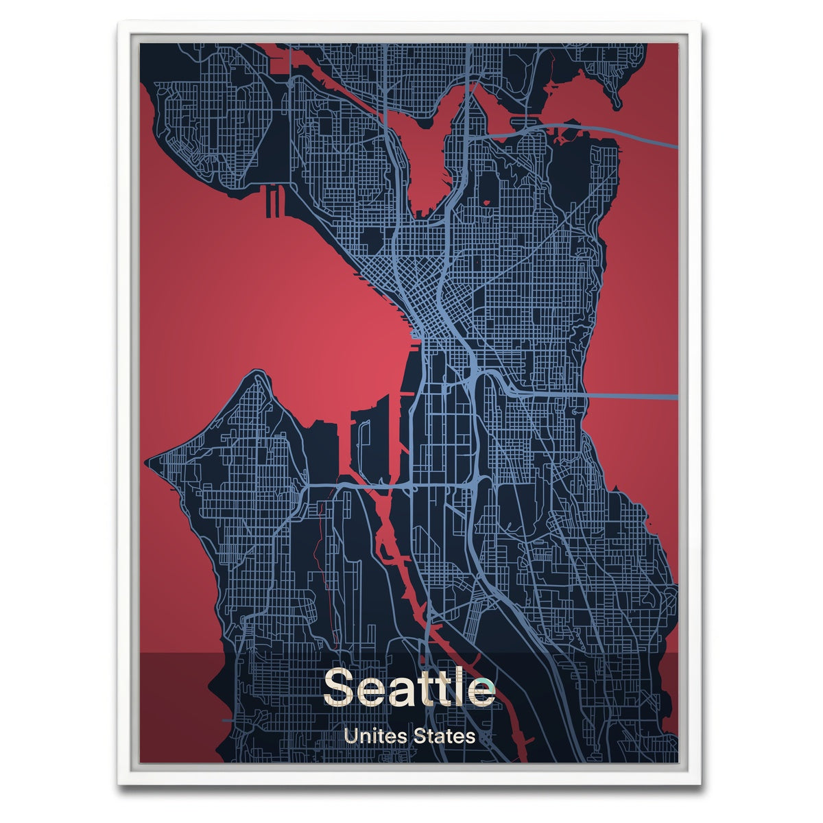 AUTO-MOCKUP WHITE | Seattle | 1 Piece | White Framed Canvas | group=3x4