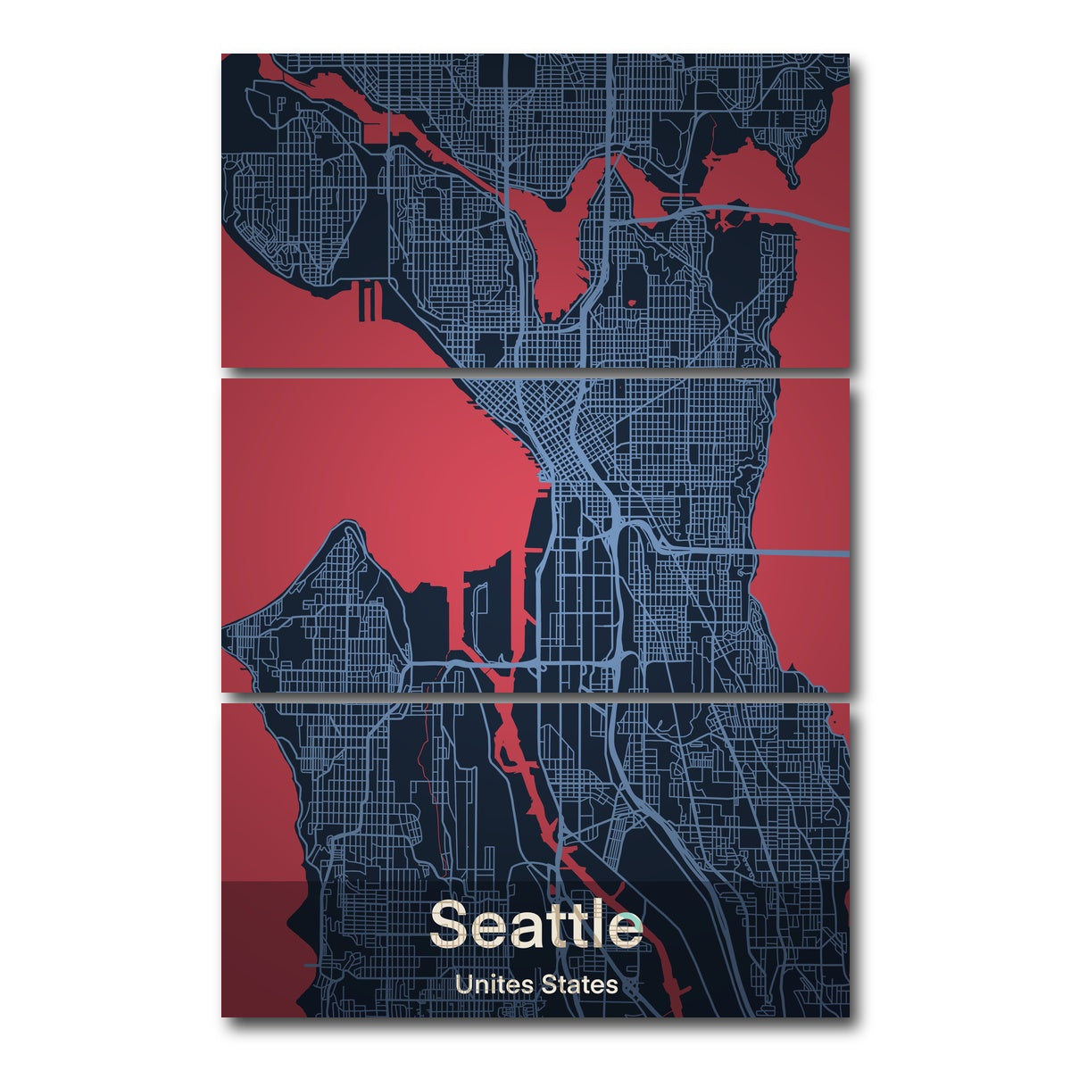 AUTO-MOCKUP WHITE | Seattle | 3 Piece | Gallery Wrap Canvas | group=12x24_stacked