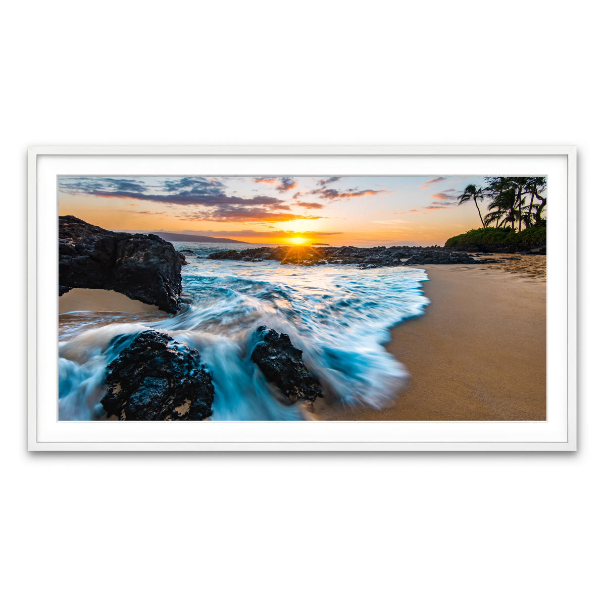 Framed Print 2x1 White