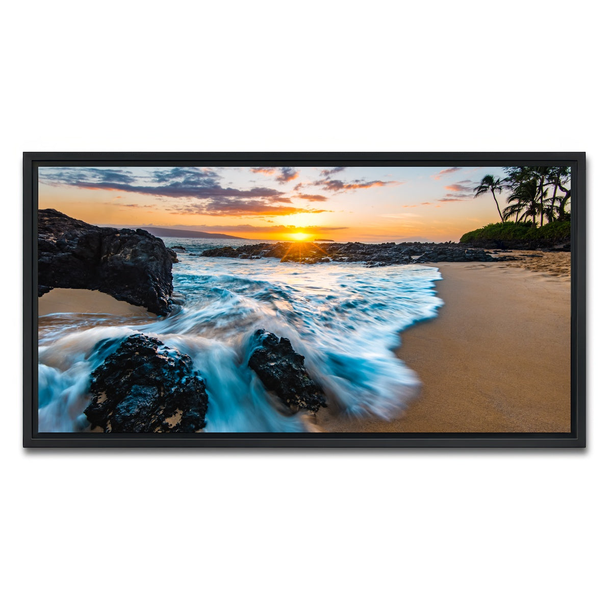 AUTO-MOCKUP WHITE | Secret Beach | 1 Piece | Black Framed Canvas | group=2x1