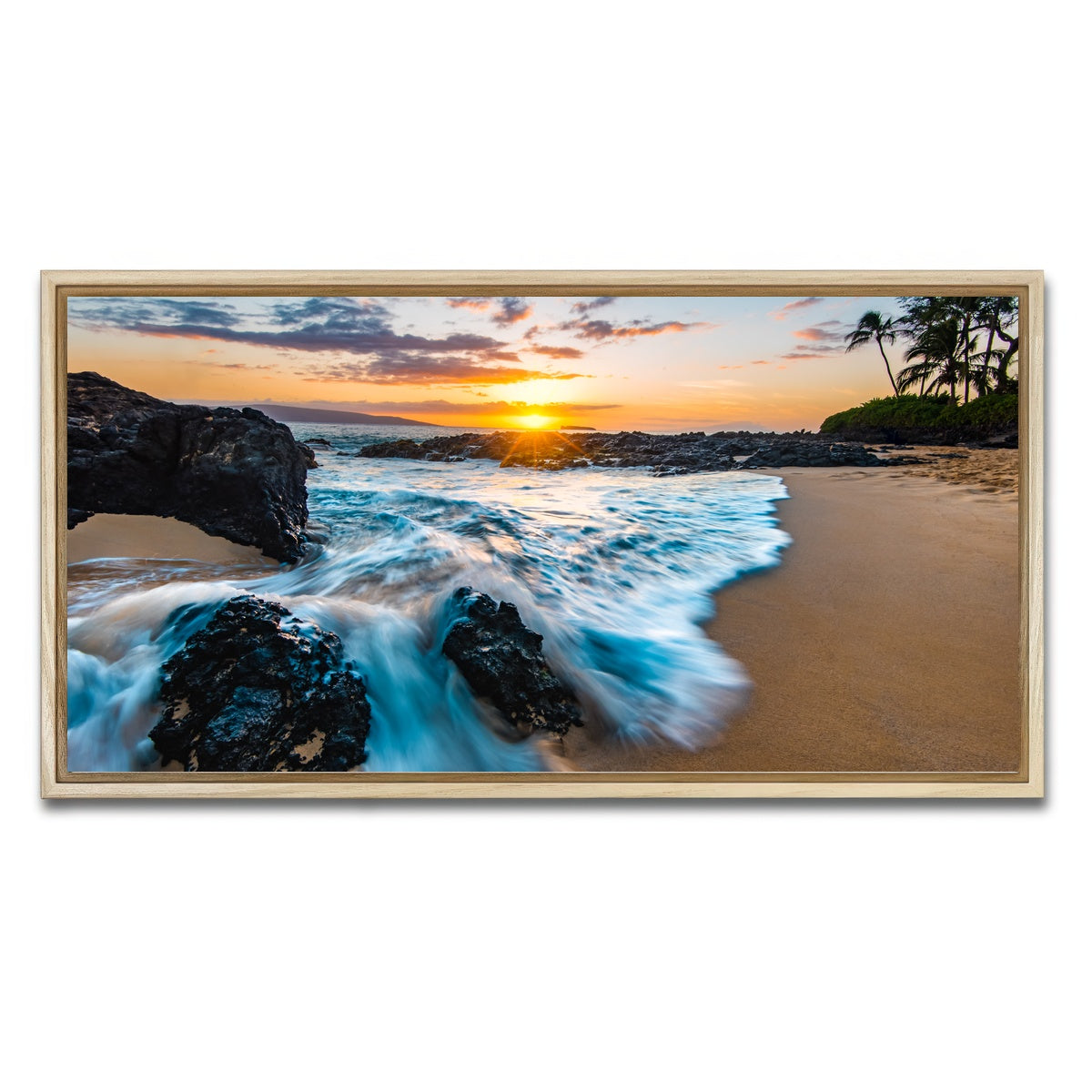 AUTO-MOCKUP WHITE | Secret Beach | 1 Piece | Natural Framed Canvas | group=2x1