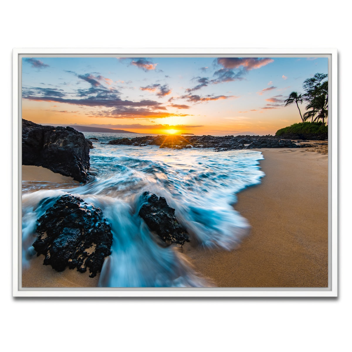 AUTO-MOCKUP WHITE | Secret Beach | 1 Piece | White Framed Canvas | group=4x3