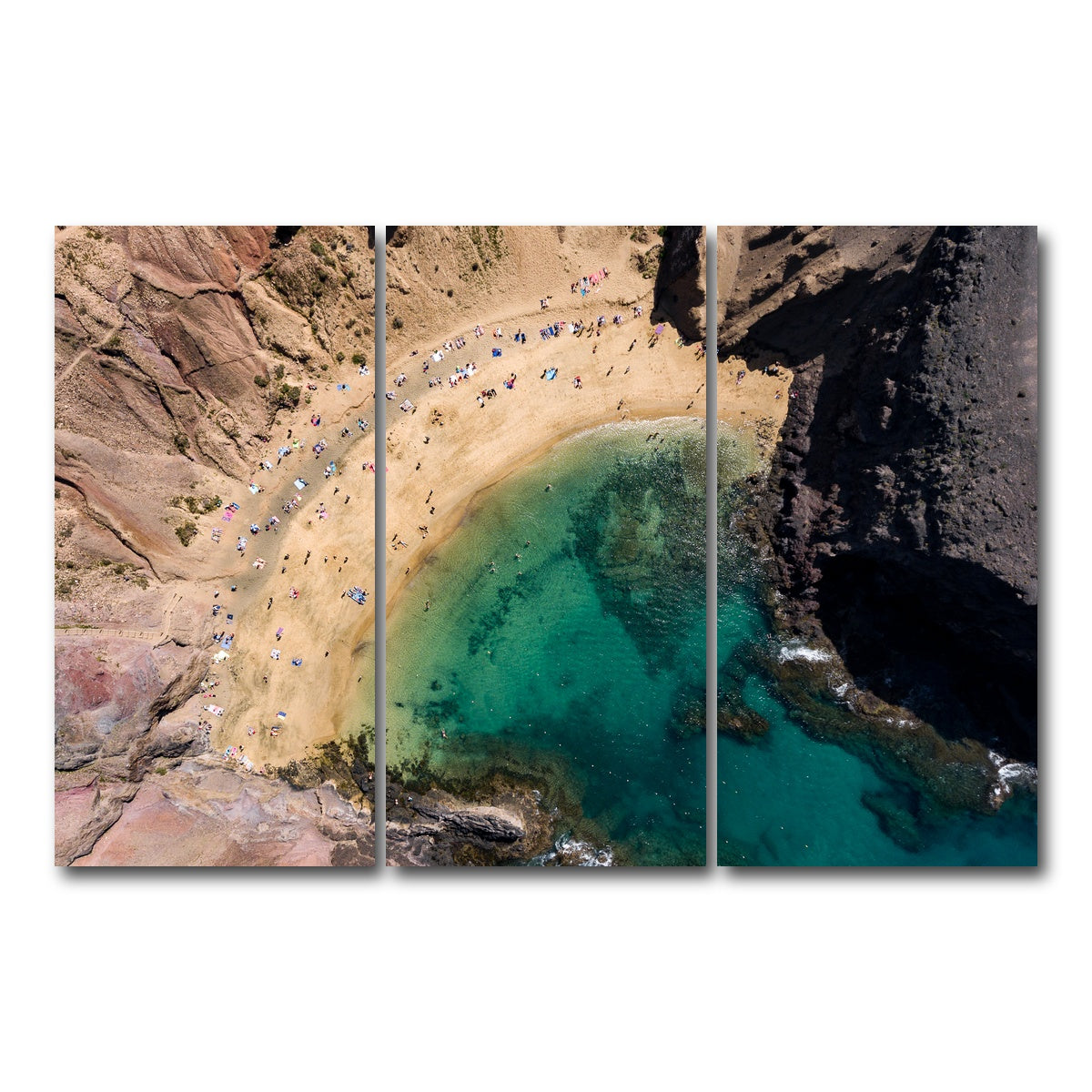 AUTO-MOCKUP WHITE | Secret Cove | 3 Piece | Gallery Wrap Canvas | group=12x24