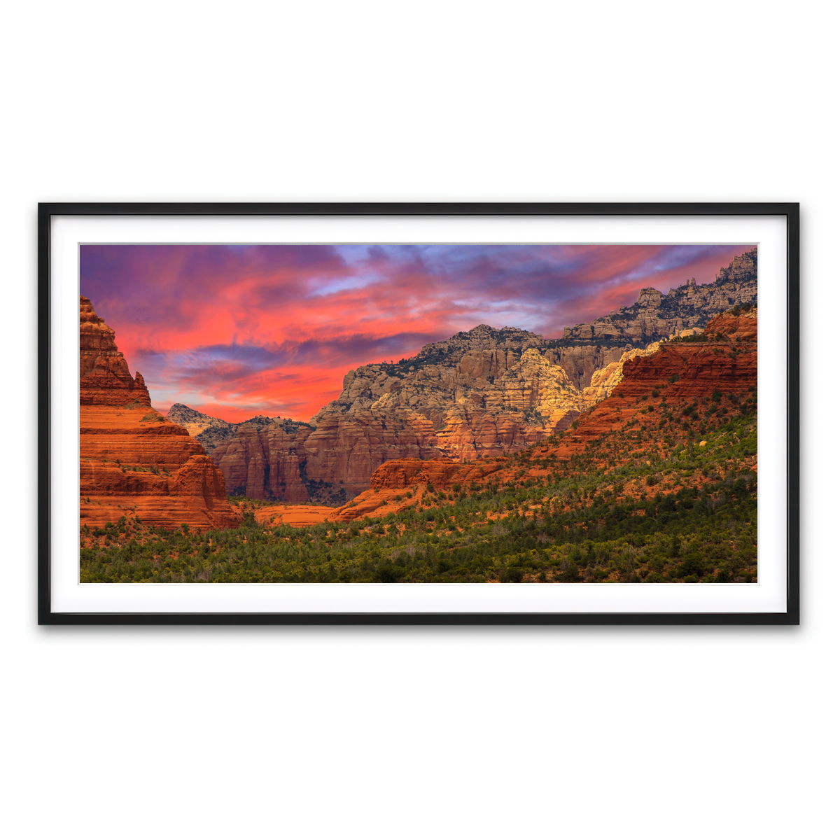 Framed Print 2x1 Black