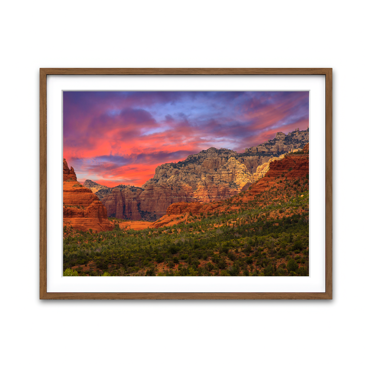 Framed Print 4x3 Walnut
