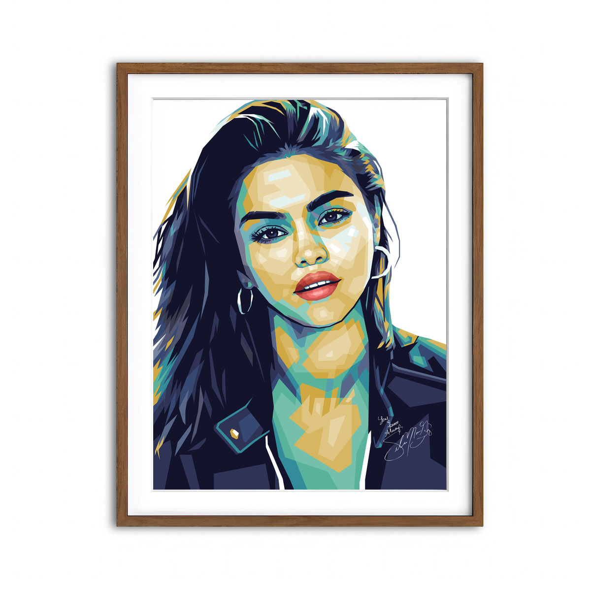 Framed Print 3x4 Walnut