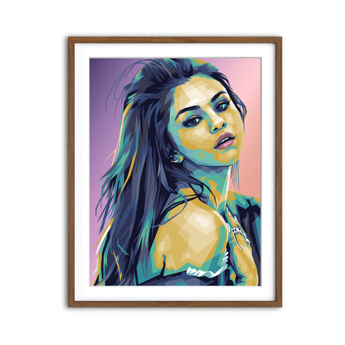 Framed Print 3x4 Walnut