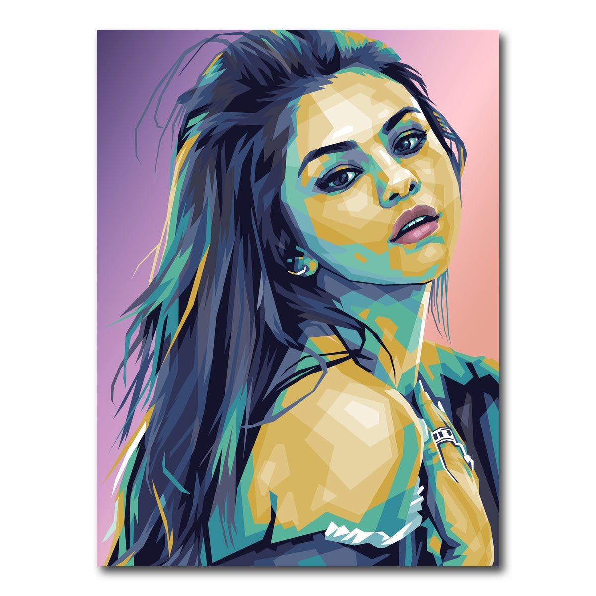 AUTO-MOCKUP WHITE | Selena Gomez | 1 Piece | Gallery Wrap Canvas | group=3x4