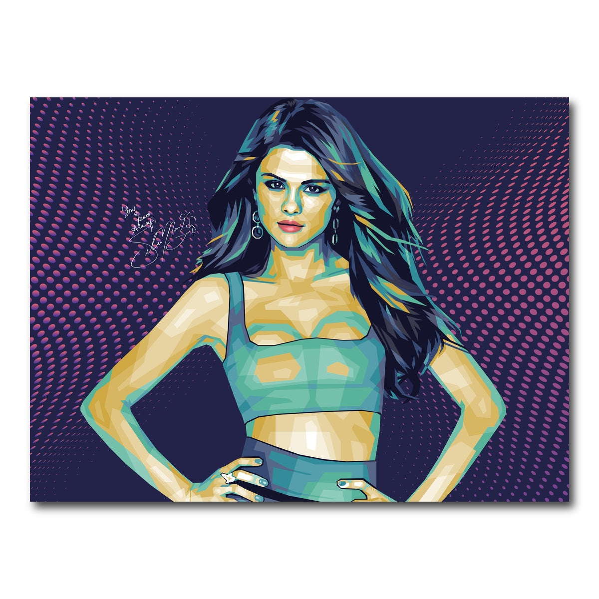 AUTO-MOCKUP WHITE | Selena Signature | 1 Piece | Gallery Wrap Canvas | group=4x3