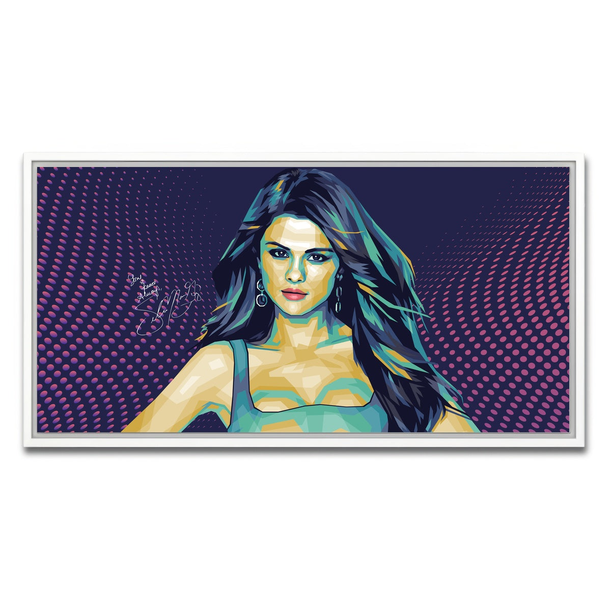 AUTO-MOCKUP WHITE | Selena Signature | 1 Piece | White Framed Canvas | group=2x1