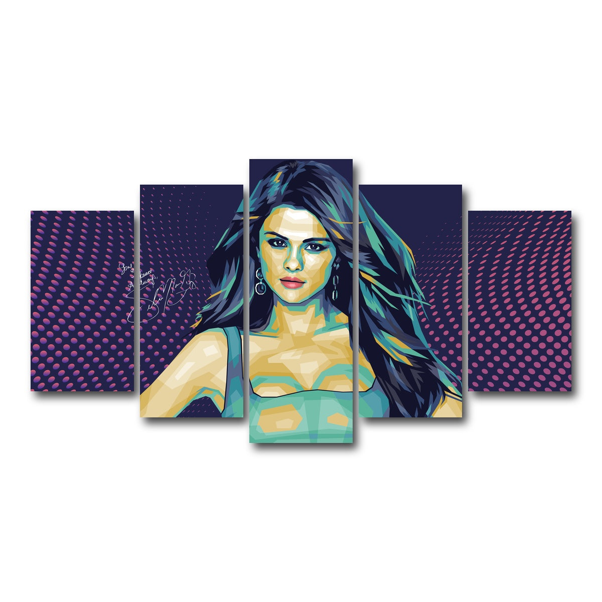 AUTO-MOCKUP WHITE | Selena Signature | 5 Piece | Gallery Wrap Canvas | group=5_normal