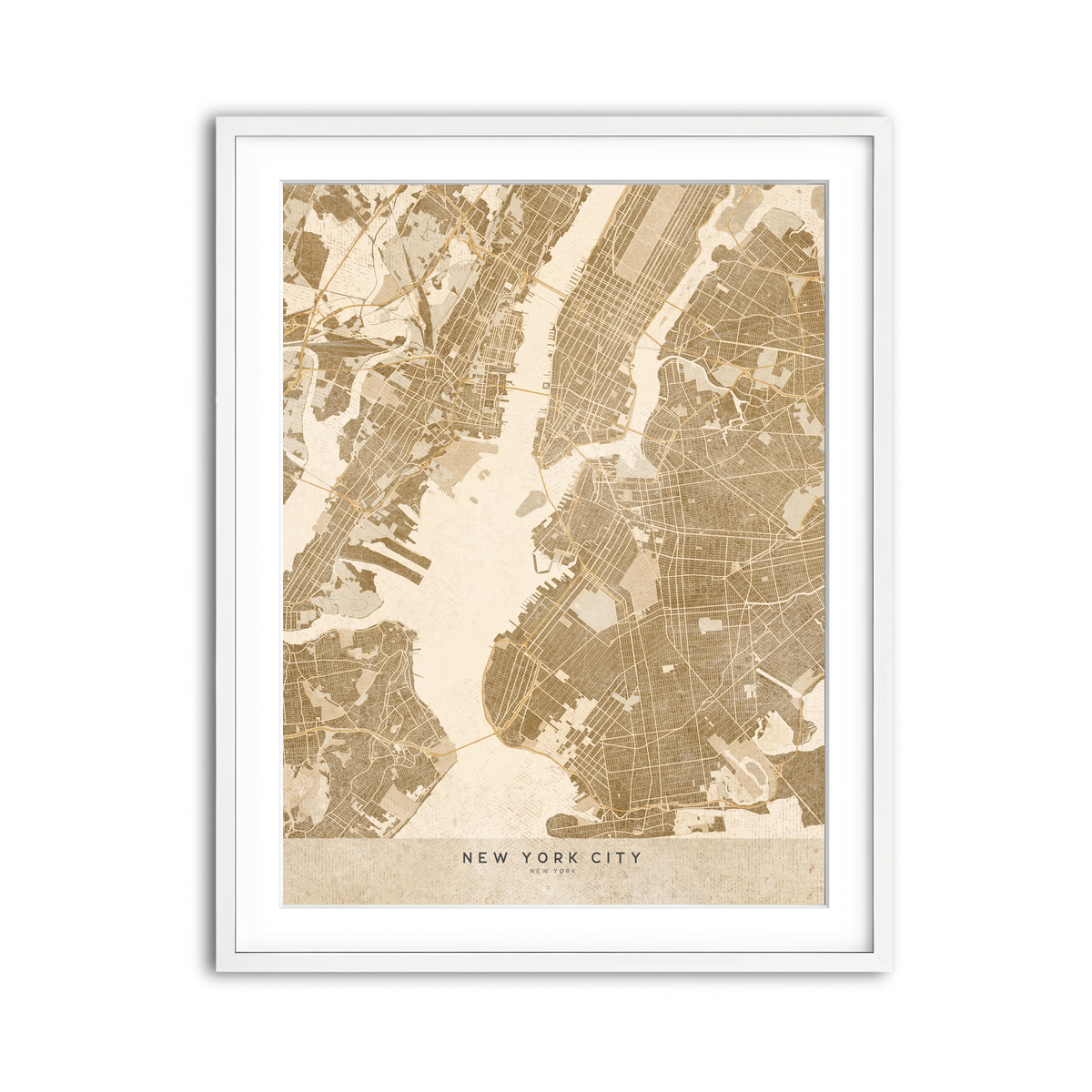 Framed Print 3x4 White