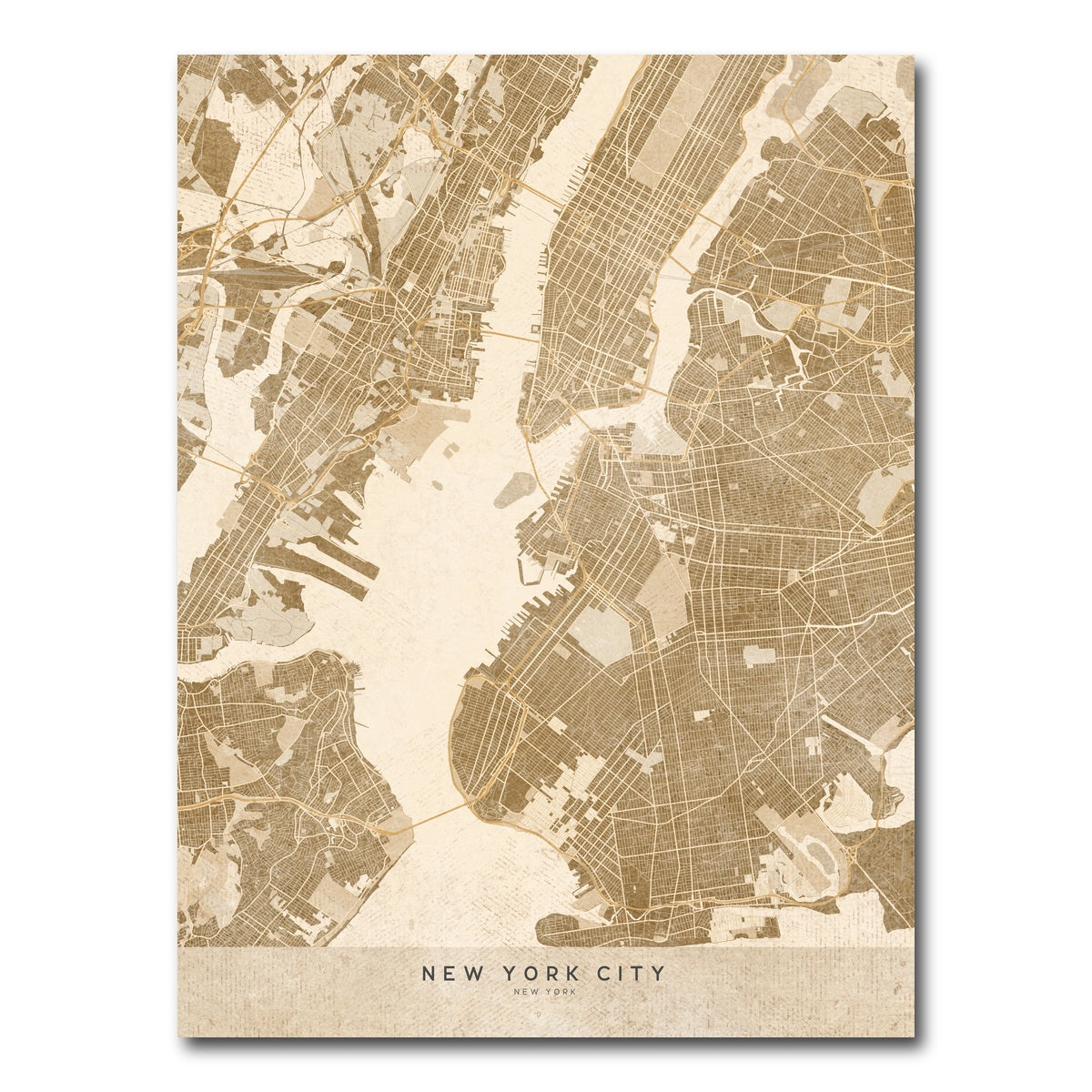 AUTO-MOCKUP WHITE | Sepia New York City | 1 Piece | Gallery Wrap Canvas | group=3x4