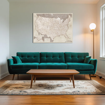 AUTO-MOCKUP ROOM | Sepia US Map