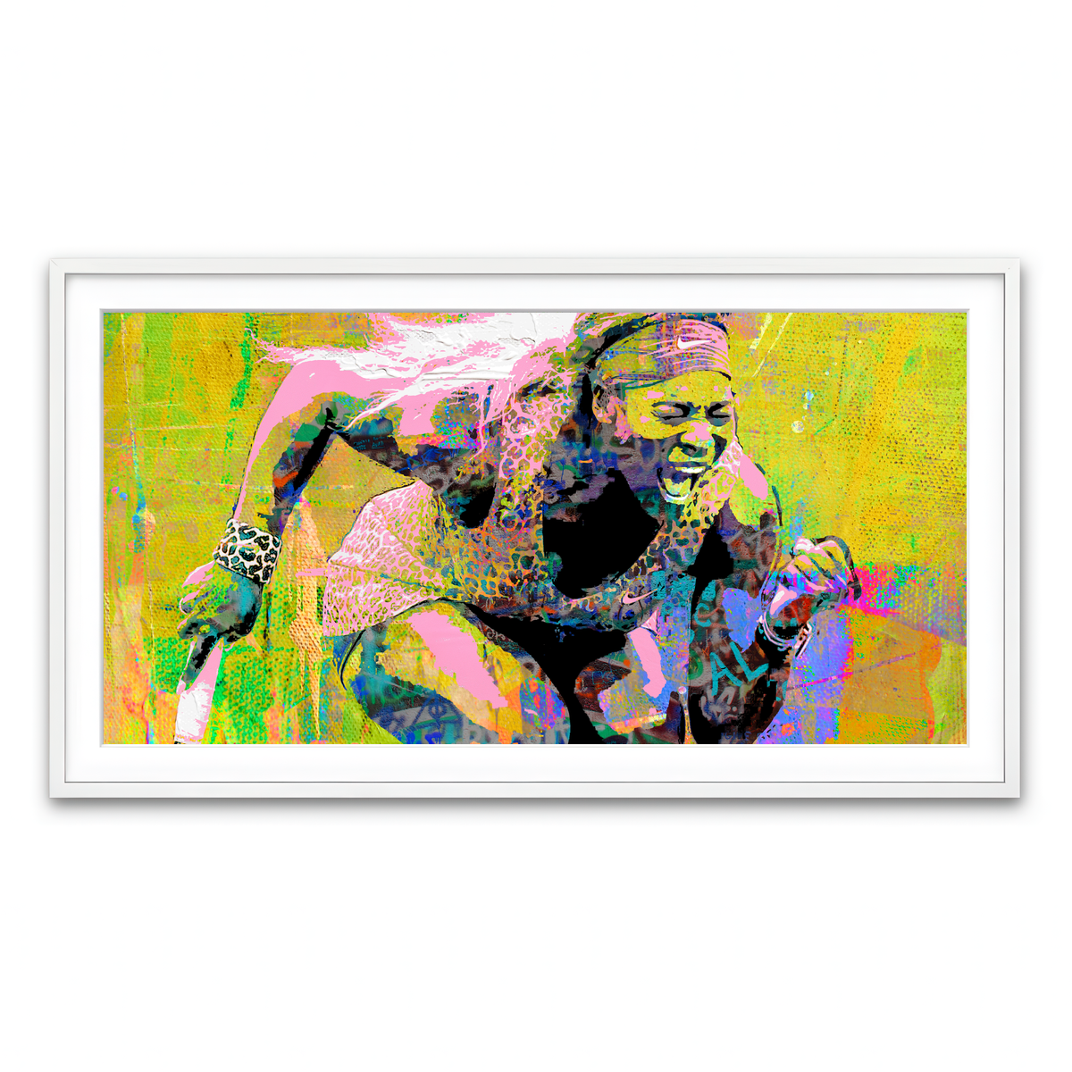 Framed Print 2x1 White