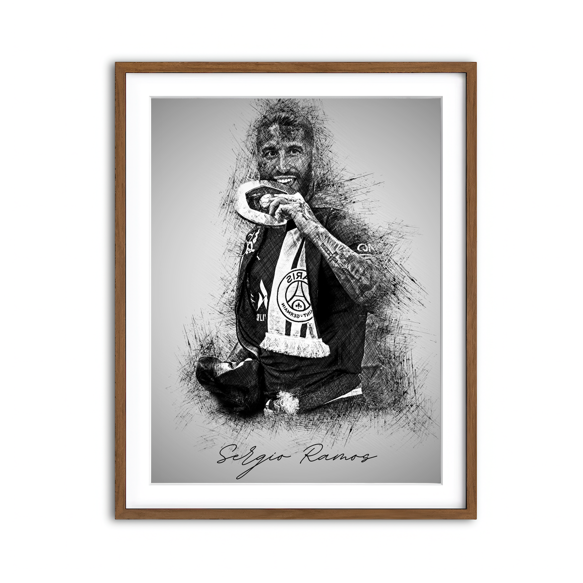 Framed Print 3x4 Walnut