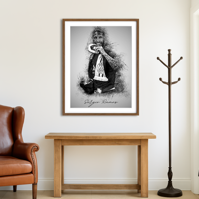 AUTO-MOCKUP ROOM | Sergio Ramos 2 Wall Art