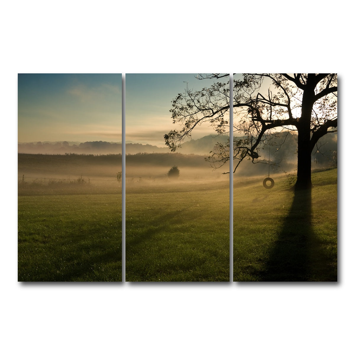 AUTO-MOCKUP WHITE | Seven Islands Wildlife Refuge | 3 Piece | Gallery Wrap Canvas | group=12x24