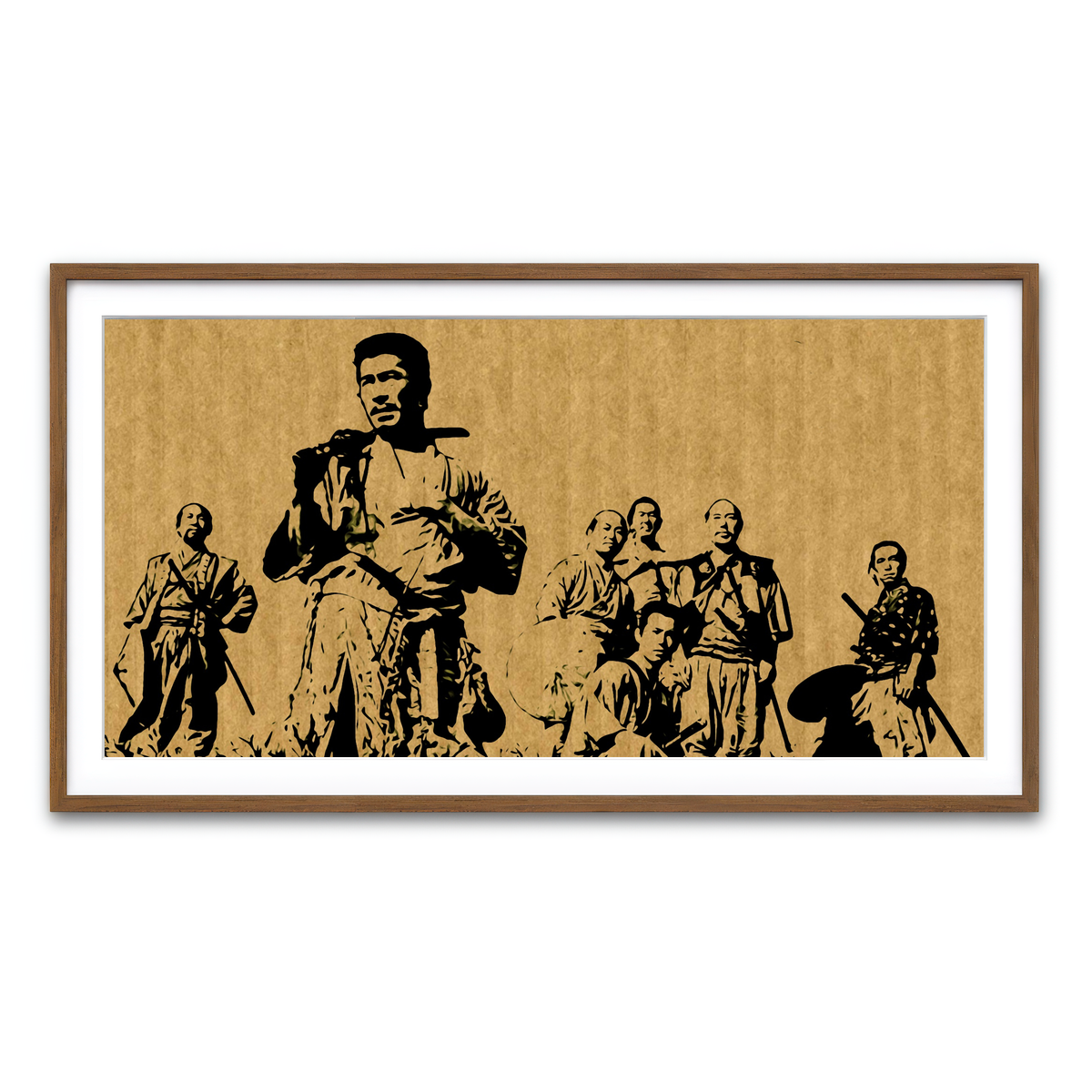 Framed Print 2x1 Walnut