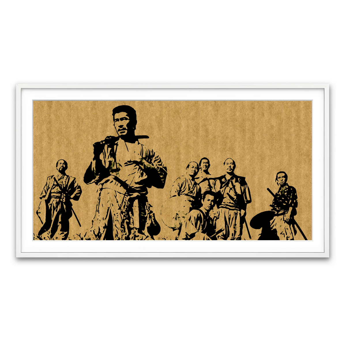 Framed Print 2x1 White