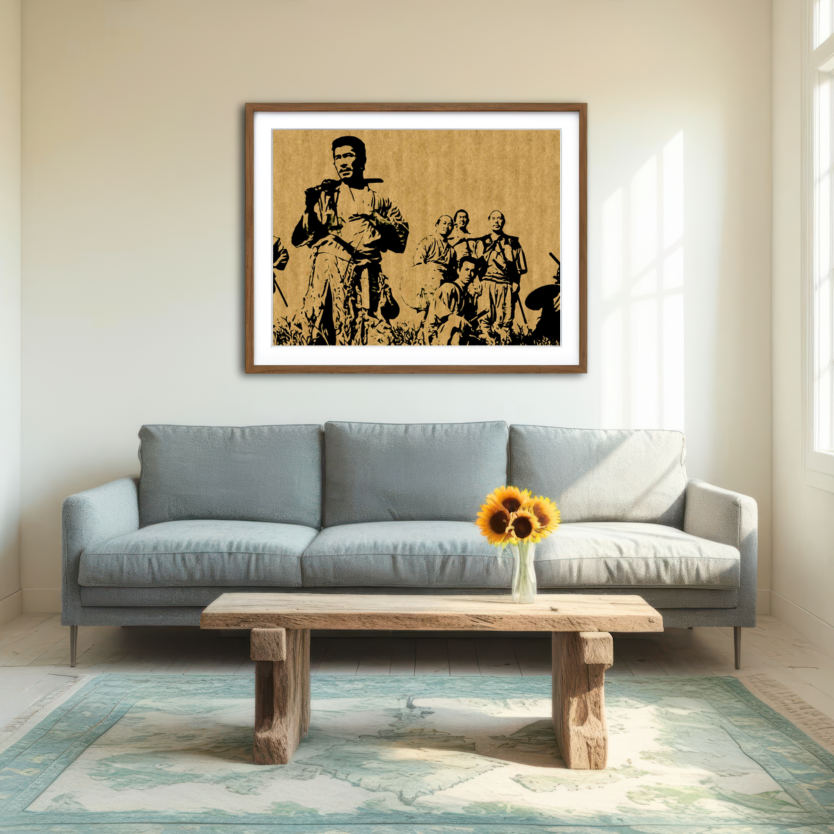 AUTO-MOCKUP ROOM | Seven Samurai Wall Art