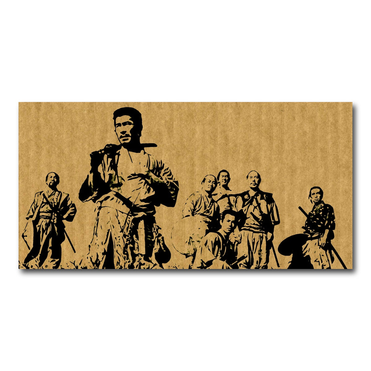 AUTO-MOCKUP WHITE | Seven Samurai | 1 Piece | Gallery Wrap Canvas | group=2x1