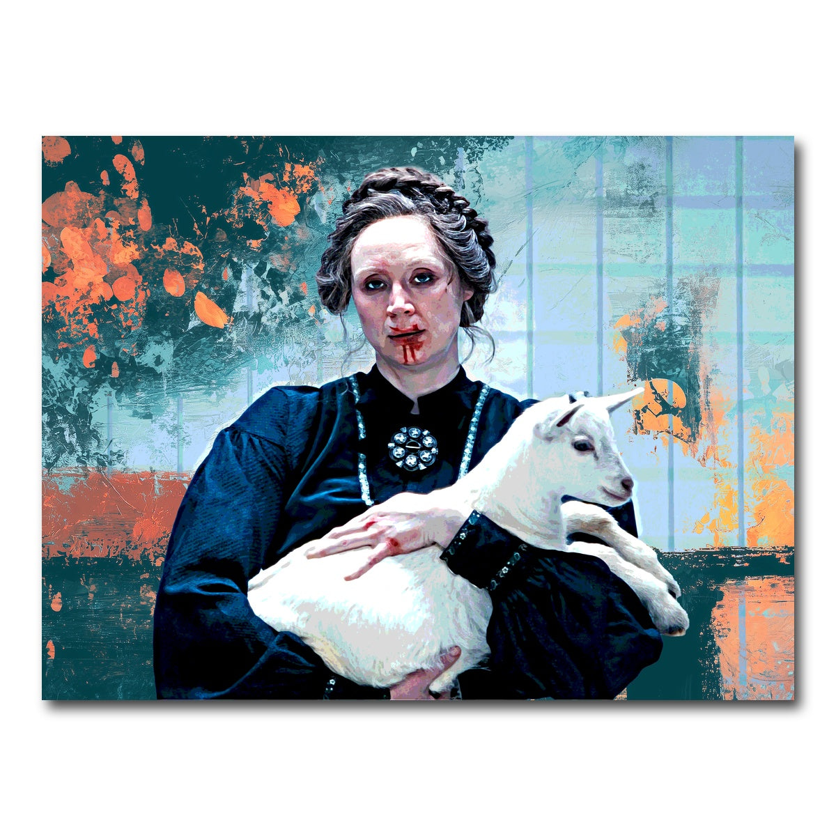 AUTO-MOCKUP WHITE | Severance Lorne & Her Goat | 1 Piece | Gallery Wrap Canvas | group=4x3