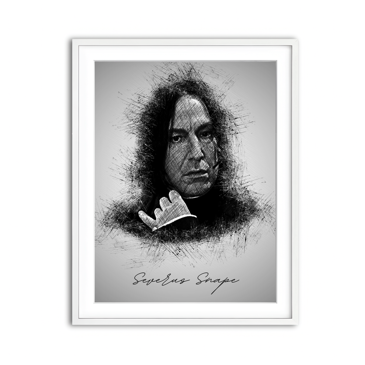 Framed Print 3x4 White