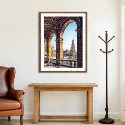 AUTO-MOCKUP ROOM | Seville City Wall Art
