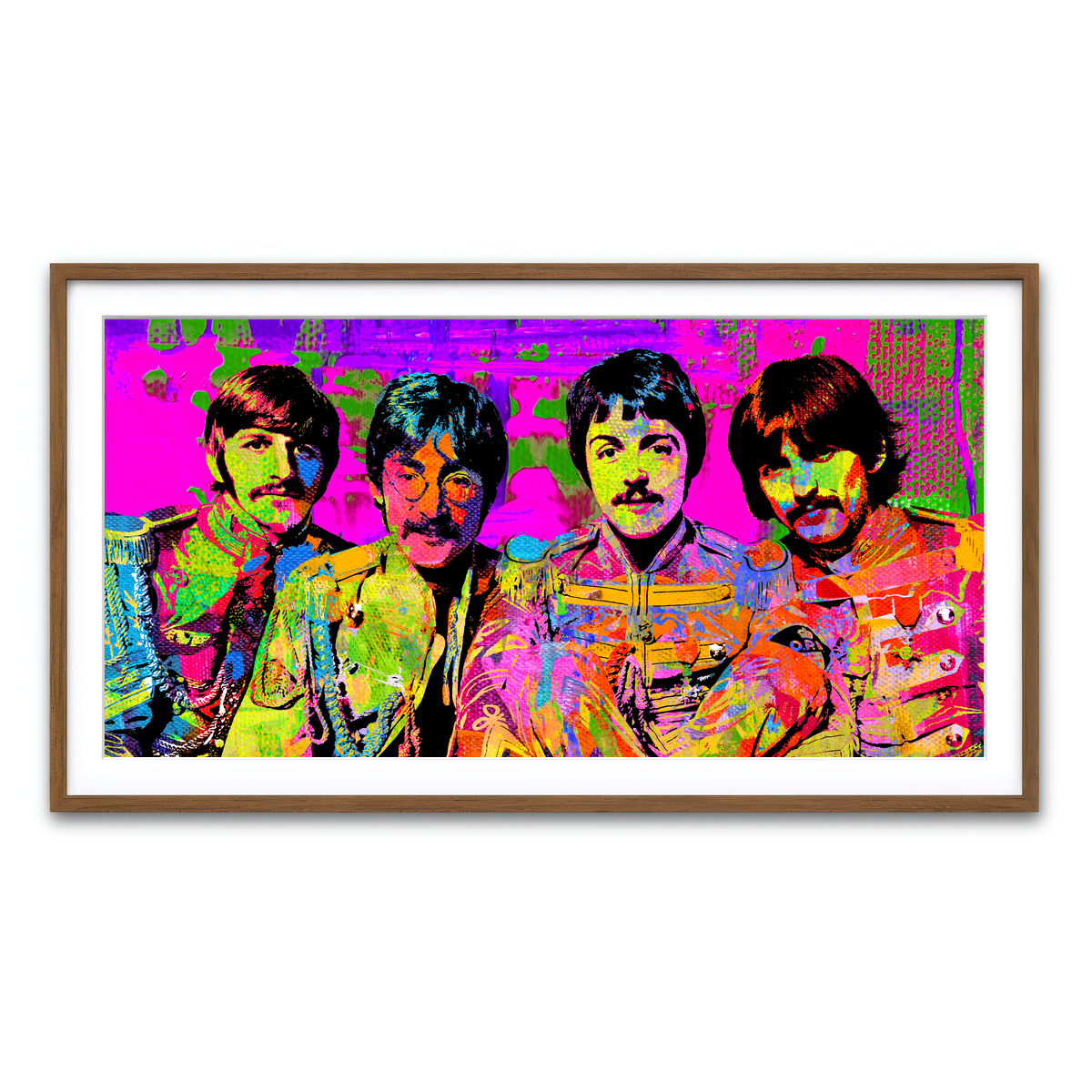 Framed Print 2x1 Walnut