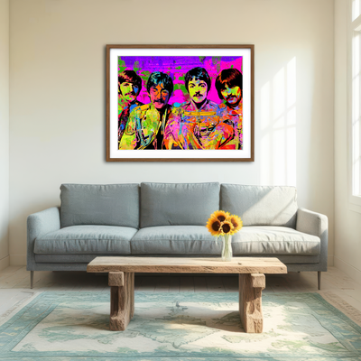 AUTO-MOCKUP ROOM | Sgt. Pepper's Beatles Wall Art
