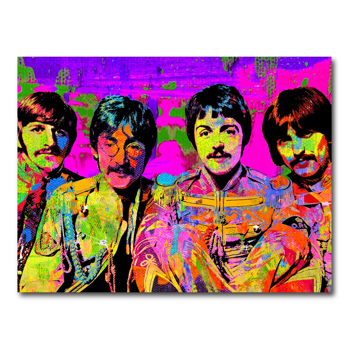 AUTO-MOCKUP WHITE | Sgt. Pepper's Beatles | 1 Piece | Gallery Wrap Canvas | group=4x3