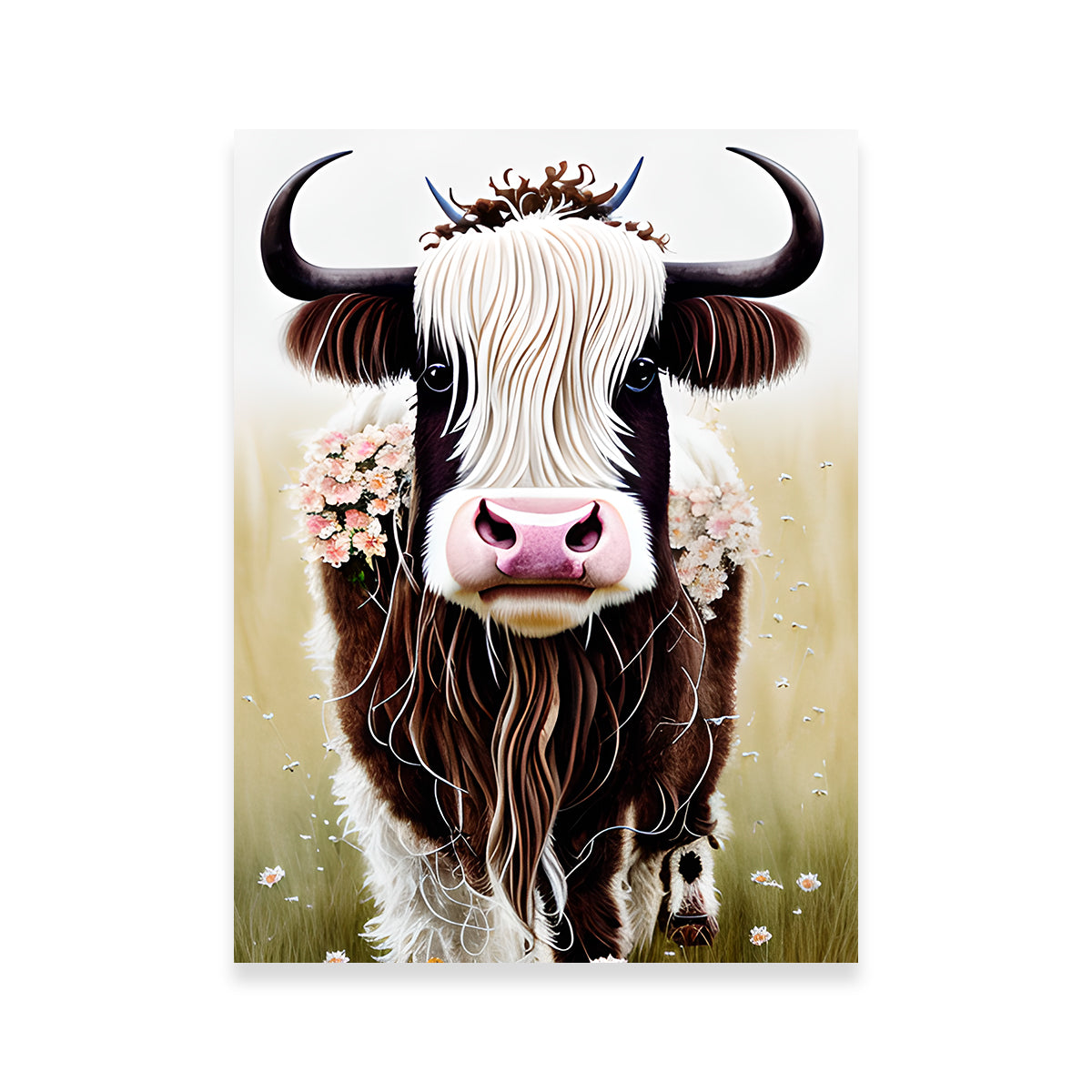 Shabby Chic Highland Cow
