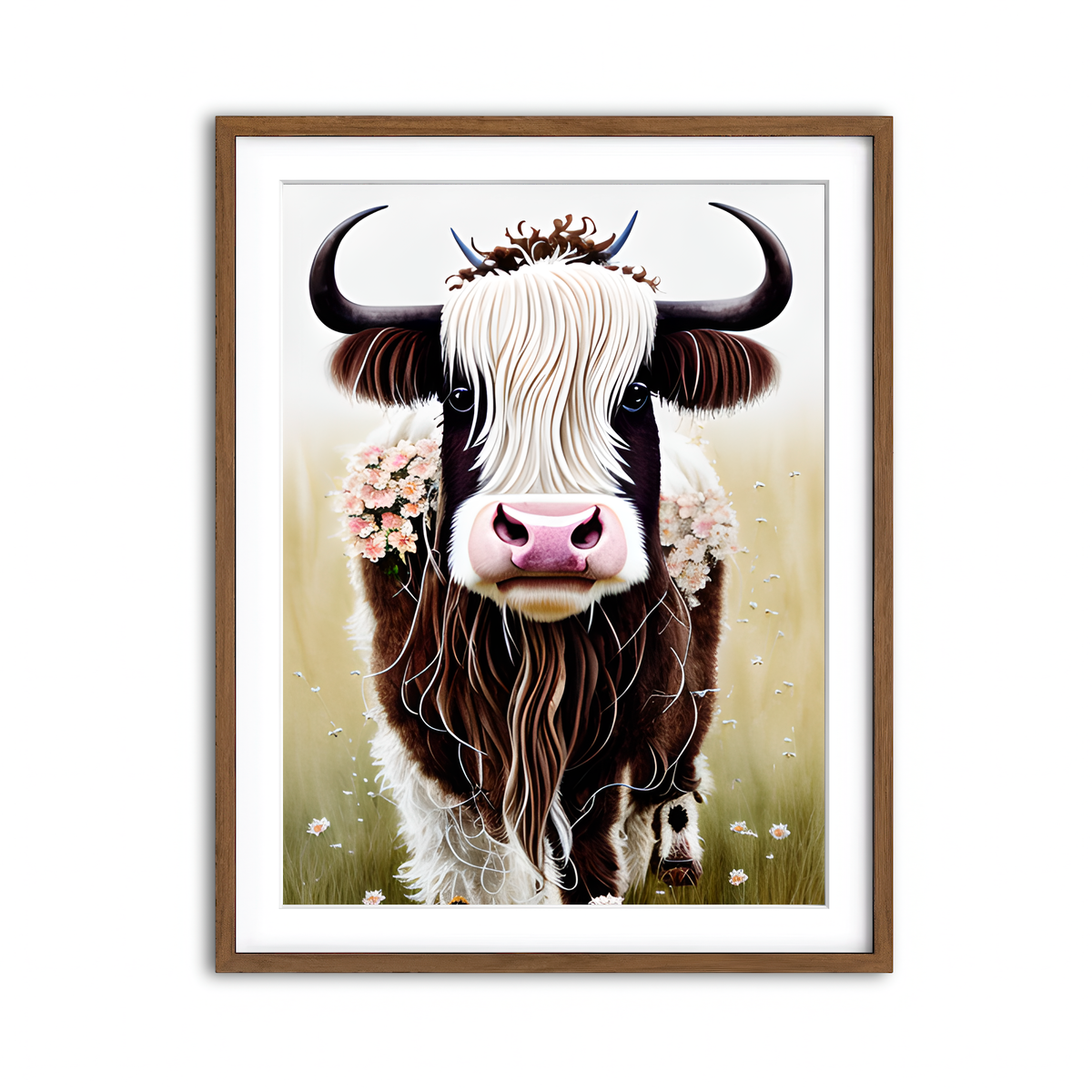 Framed Print 3x4 Walnut