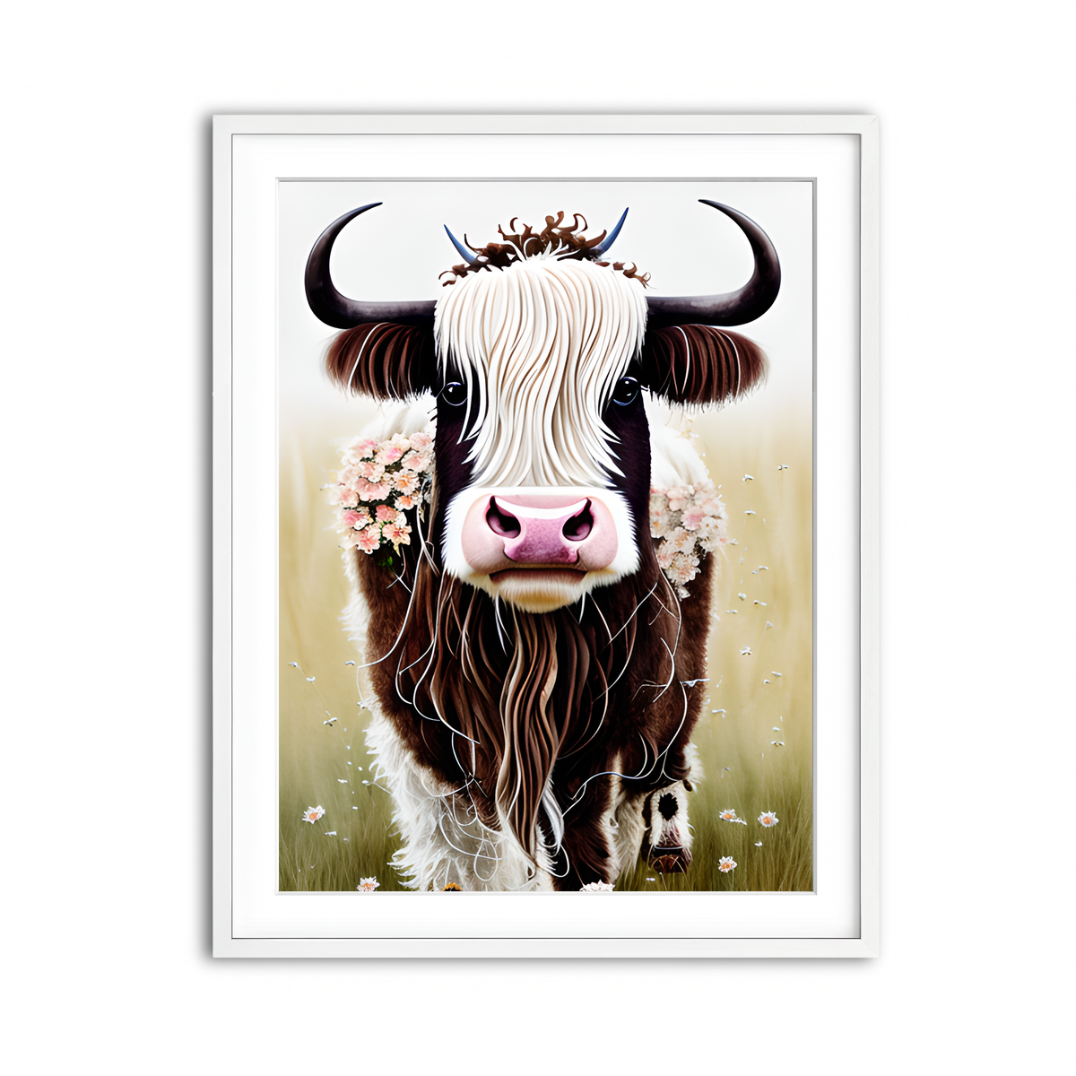 Framed Print 3x4 White