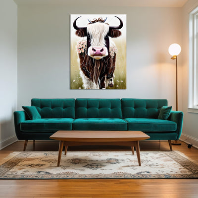 AUTO-MOCKUP ROOM | Shabby Chic Highland Cow