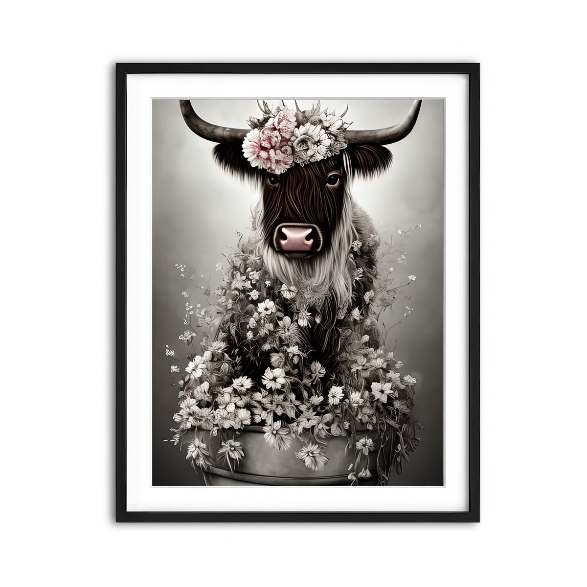 Framed Print 3x4 Black