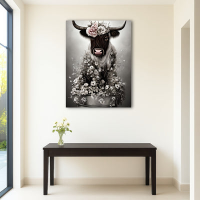 AUTO-MOCKUP ROOM | Shabby Highland Cow