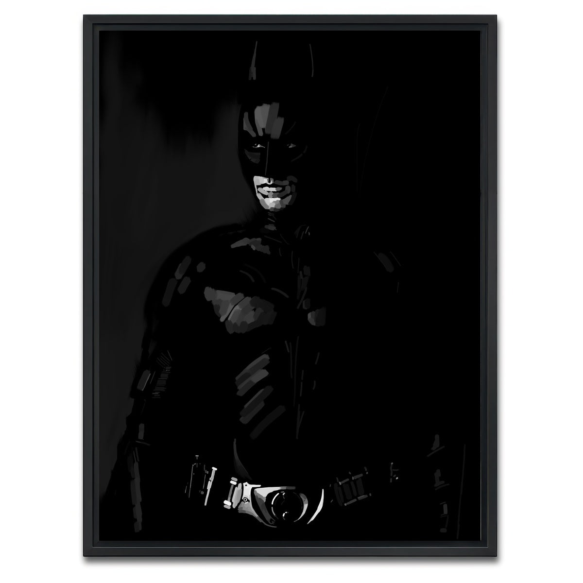 AUTO-MOCKUP WHITE | Shadow Dark Knight | 1 Piece | Black Framed Canvas | group=3x4