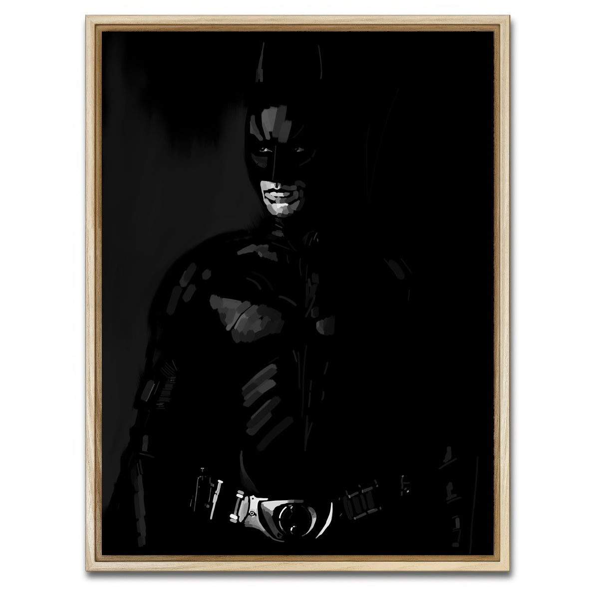 AUTO-MOCKUP WHITE | Shadow Dark Knight | 1 Piece | Natural Framed Canvas | group=3x4
