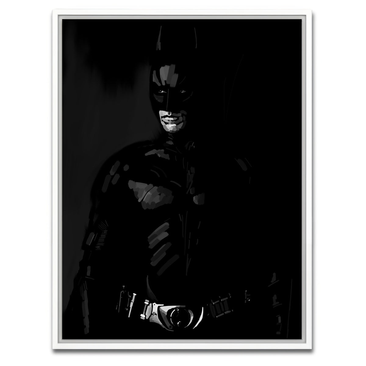 AUTO-MOCKUP WHITE | Shadow Dark Knight | 1 Piece | White Framed Canvas | group=3x4