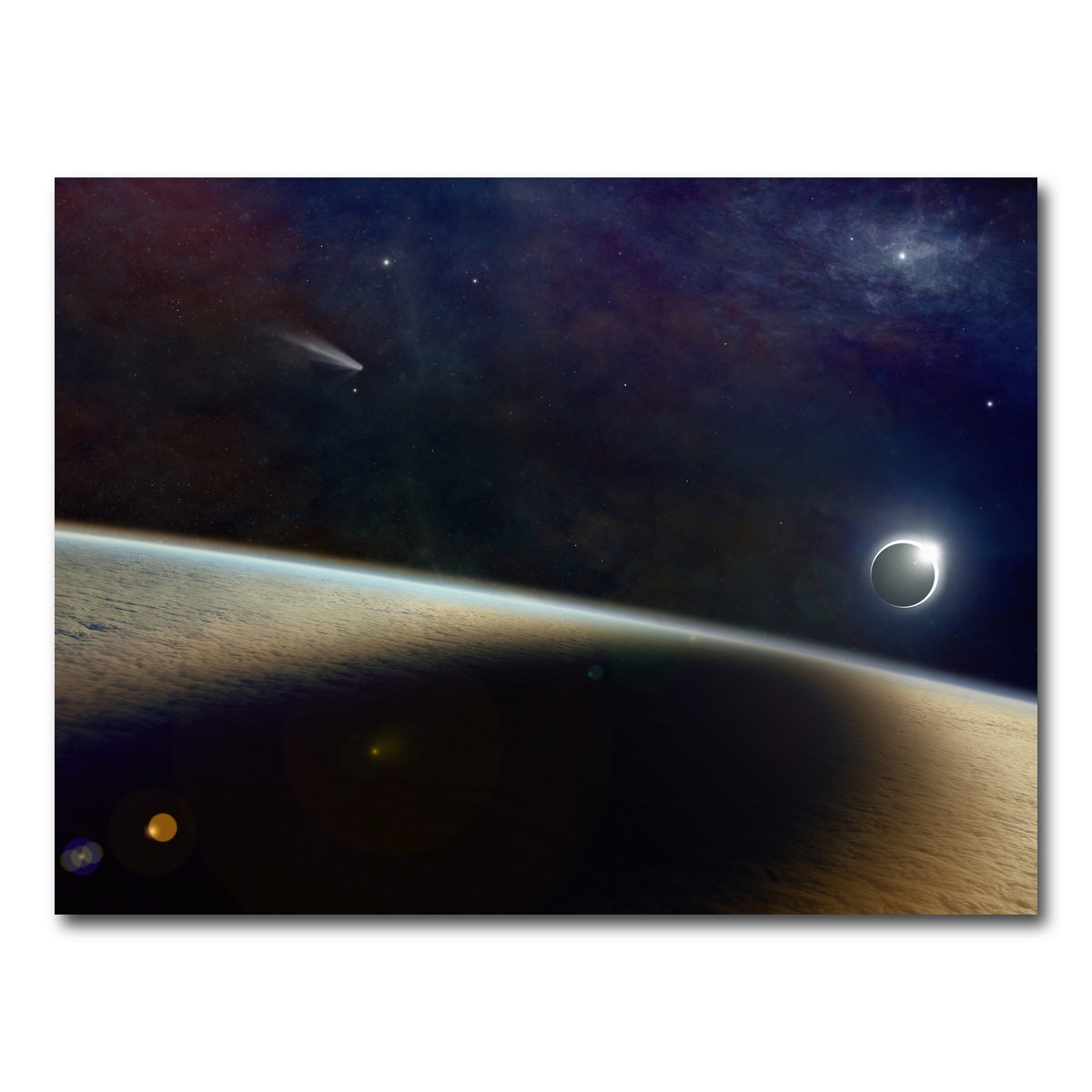 AUTO-MOCKUP WHITE | Shadow of the Solar Eclipse | 1 Piece | Gallery Wrap Canvas | group=4x3