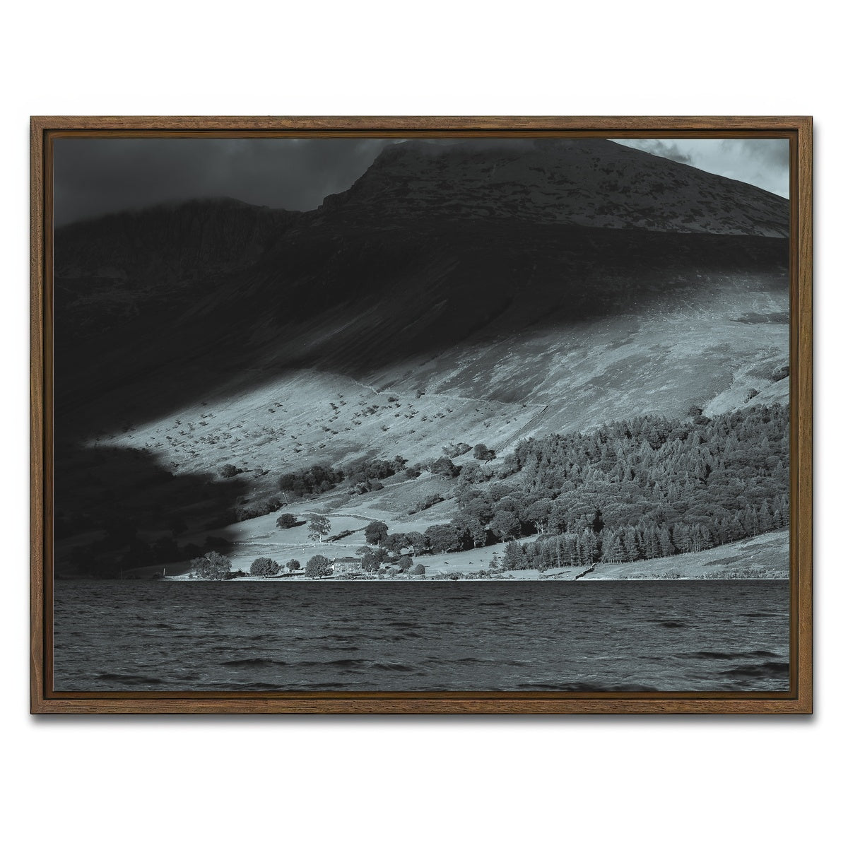 AUTO-MOCKUP WHITE | Shadow on the Mountain | 1 Piece | Walnut Framed Canvas | group=4x3