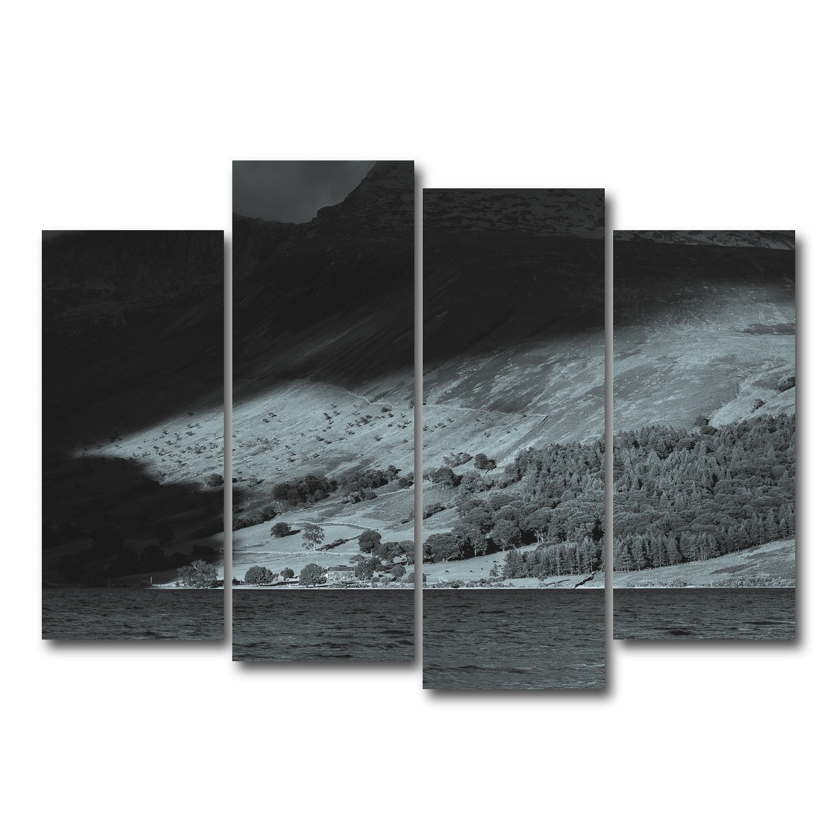 AUTO-MOCKUP WHITE | Shadow on the Mountain | 4 Piece | Gallery Wrap Canvas | group=4_normal