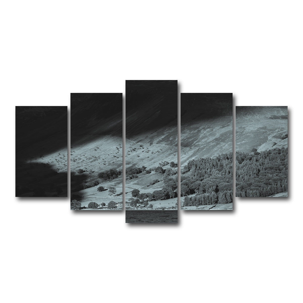 AUTO-MOCKUP WHITE | Shadow on the Mountain | 5 Piece | Gallery Wrap Canvas | group=5_normal