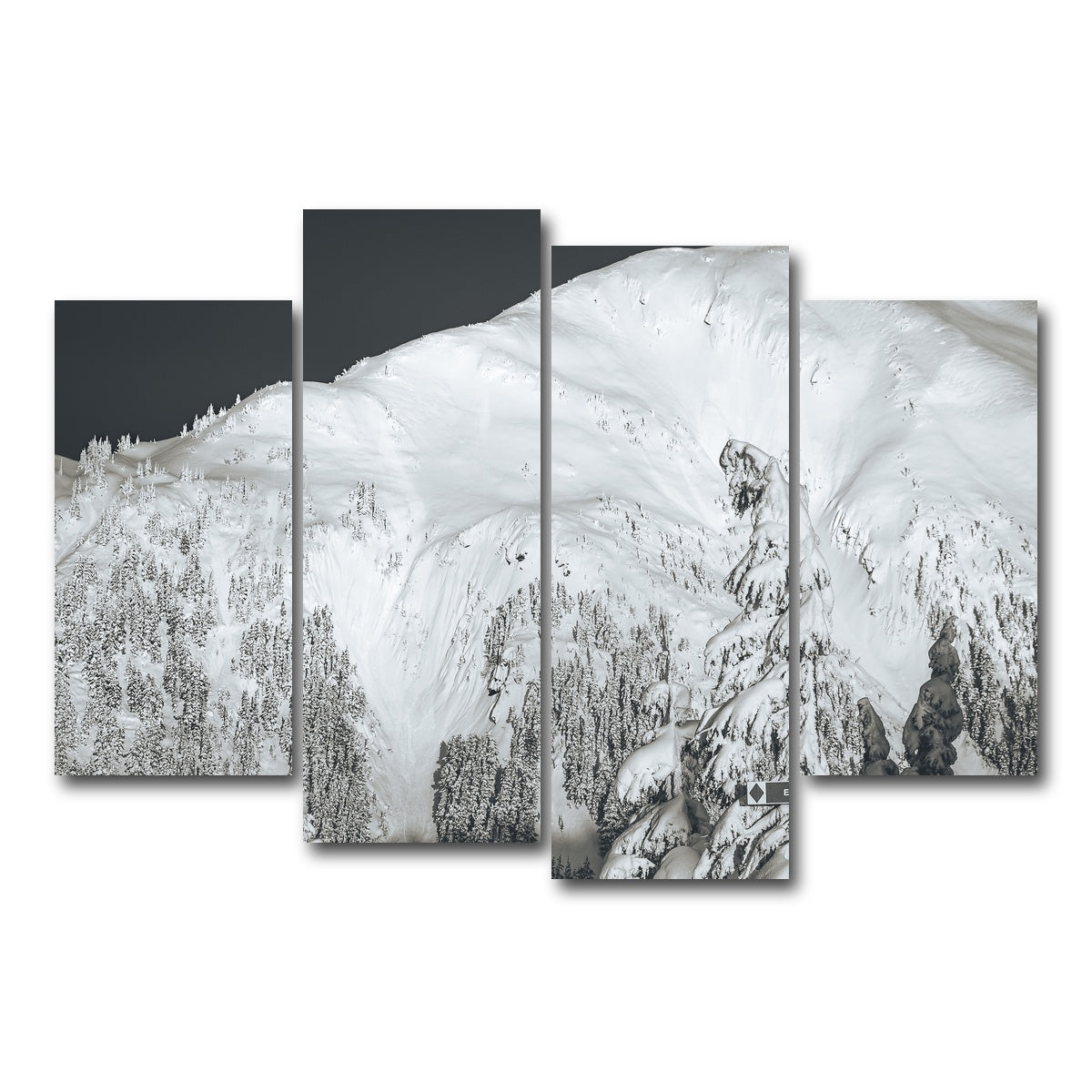 AUTO-MOCKUP WHITE | Shames Mountain 2 | 4 Piece | Gallery Wrap Canvas | group=4_short